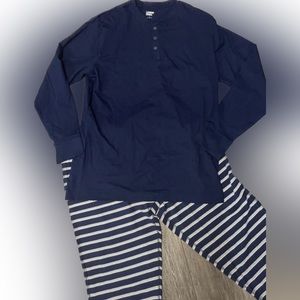 Men’s navy Lands End pajama set